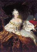 Christoph Nathe Portrait of Elizabeth of Russia painting
